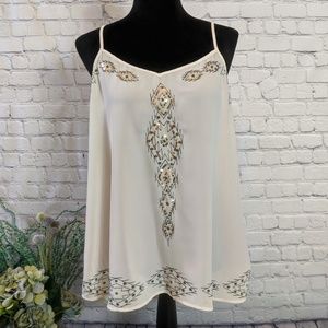 MAURICES EMBROIDERED CAMISOLE TOP